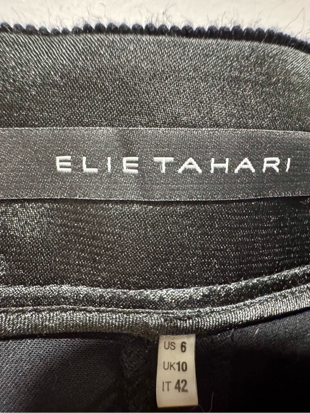 Elie Tahari Crepe Side Tie Slim Sash Pants Tapered Ankle Trousers Size 6 - Picture 4 of 4